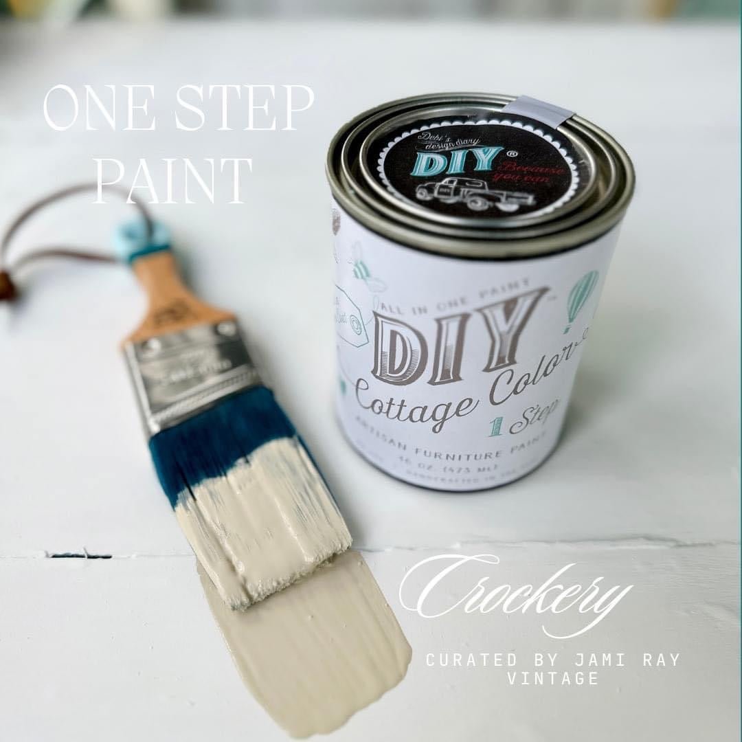 DIY Paint Cottage Color - 16oz Crockery Jami Ray Vintage Collection by Debi's Design Diary - Rubbish Restyled