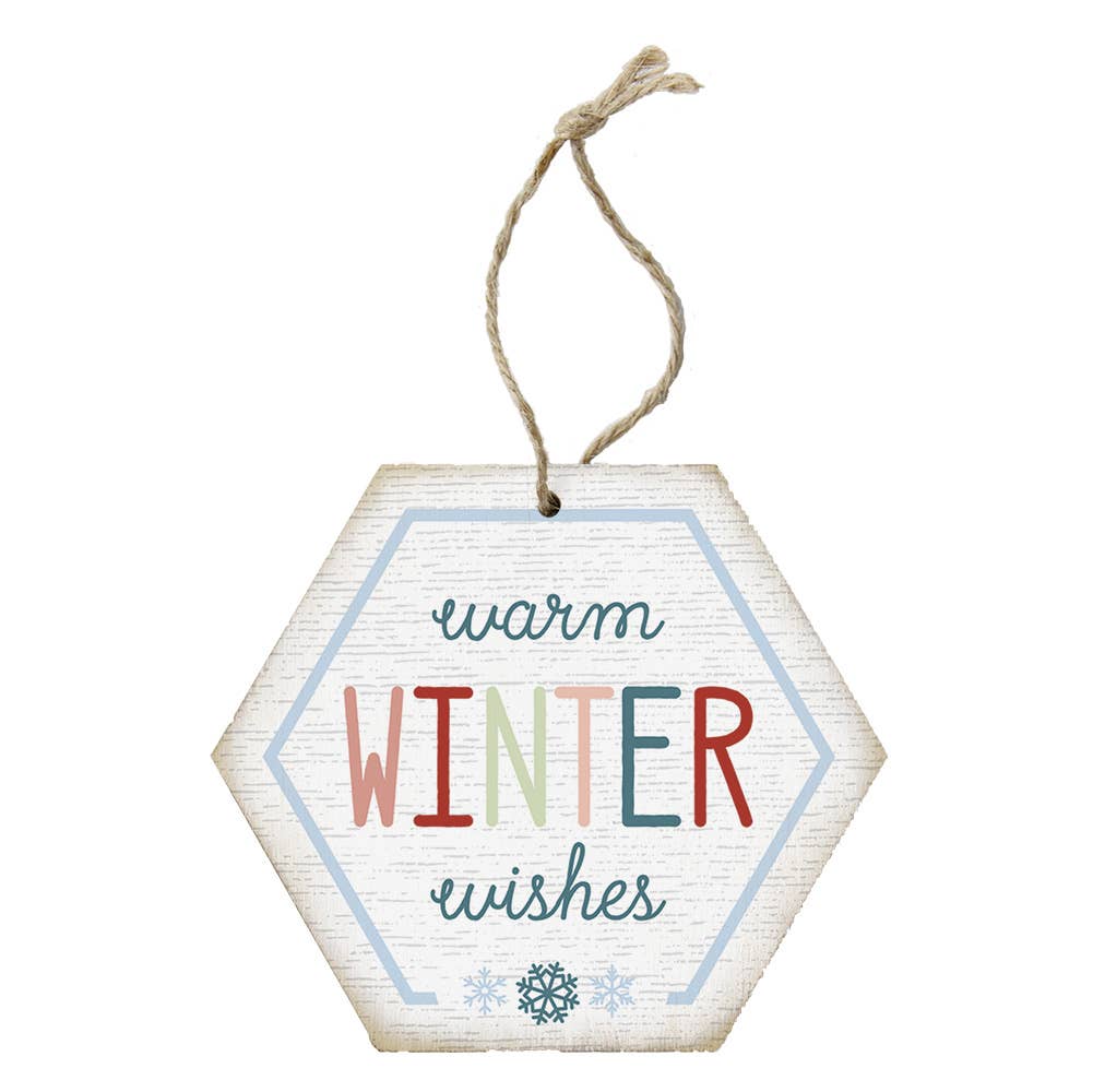 Warm Winter Wishes - Honeycomb Ornaments