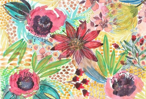 Unique Floral 20" x 30" Roycycled Treasures Decoupage Tissue Papers -