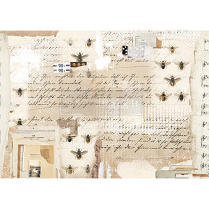 MYSTERIOUS NOTES   – 11.5″ X 16.25″ REDESIGN DECOR RICE PAPER –