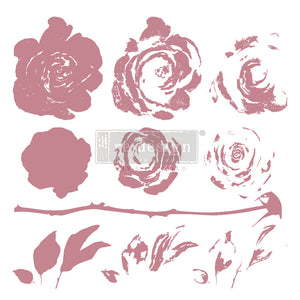 MYSTIC ROSE – 12×12 CLEAR CLING REDESIGN DECOR CLEAR-CLING STAMPS –
