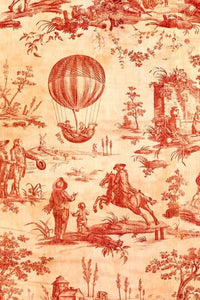 Red Toile 20" x 30" - Roycycled Treasures Decoupage Tissue Papers