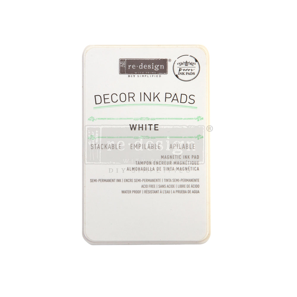 REDESIGN DECOR INK PAD – WHITE – MAGNETIC INK PAD