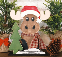 Thumbnail for Moose Shelf Sitter 3-D Layered Wood Blank
