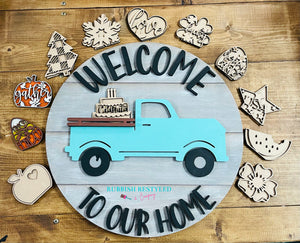 Welcome Truck Seasons sign In - Person Workshop