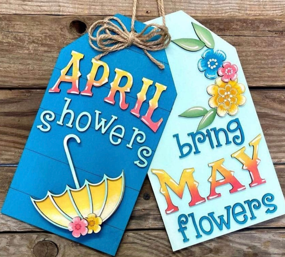 Spring Decor Tags -  In - Person Workshop or Take Home Kit