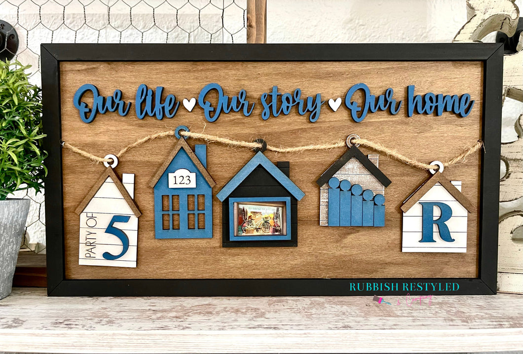 Our Life, Our Story, Our Home Little Houses custom made gift