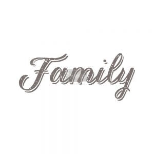 Family 8" x 21" Each Design Redesign with Prima Rub on Decal Decor Transfer