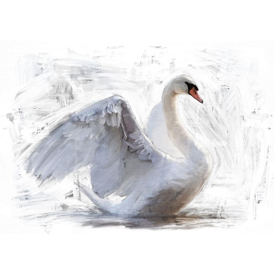 White Swan REVERSED - Mint By Michelle Decoupage