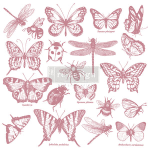 MONARCH COLLECTION  – 12×12 CLEAR CLING REDESIGN DECOR CLEAR-CLING STAMPS –