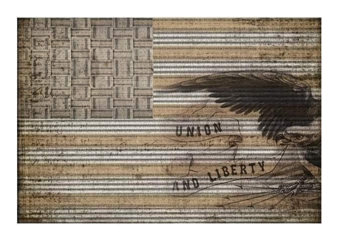 Union Liberty 20" x 30" - Roycycled Treasures Decoupage Tissue Papers