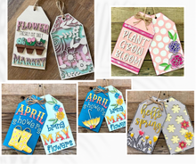 Load image into Gallery viewer, Spring Decor Tags -  In - Person Workshop or Take Home Kit
