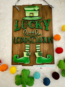 Lucky Leprechaun Sign -  In - Person Workshop or Take Home Kit