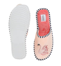 Load image into Gallery viewer, Flamingo Foldable Slippers &amp; Pouch Set
