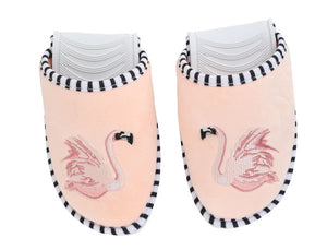 Flamingo Foldable Slippers & Pouch Set