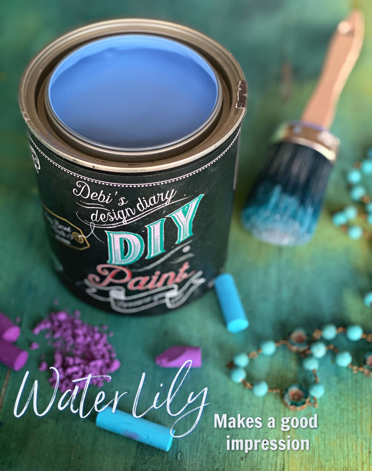 Water Lily DIY Paint by Debi's Design Diary