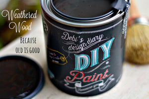 Weathered Wood DIY Paint by Debi's Design Diary